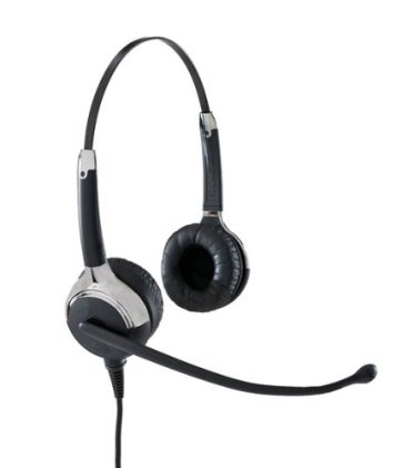 VXi 203035 UC ProSet 21P DC Over-the-Head Binaural Headset with DC N/C Microphone